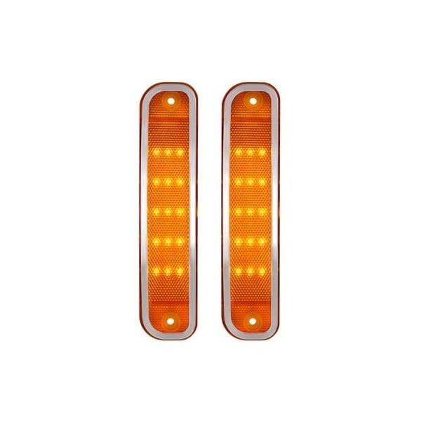 LED Amber Front Side Marker Pair 1973-80 Chevy Truck C/K 10