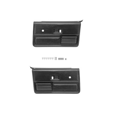 Molded Door Panels w/ Windowfelts &amp; Hardware 1973-76 Chevy Truck C/K 10
