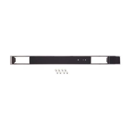 Plastic Dash Plate w/AC w/ Hardware Black w/Silver Trim 1981-91 Chevy Truck, C/K 10