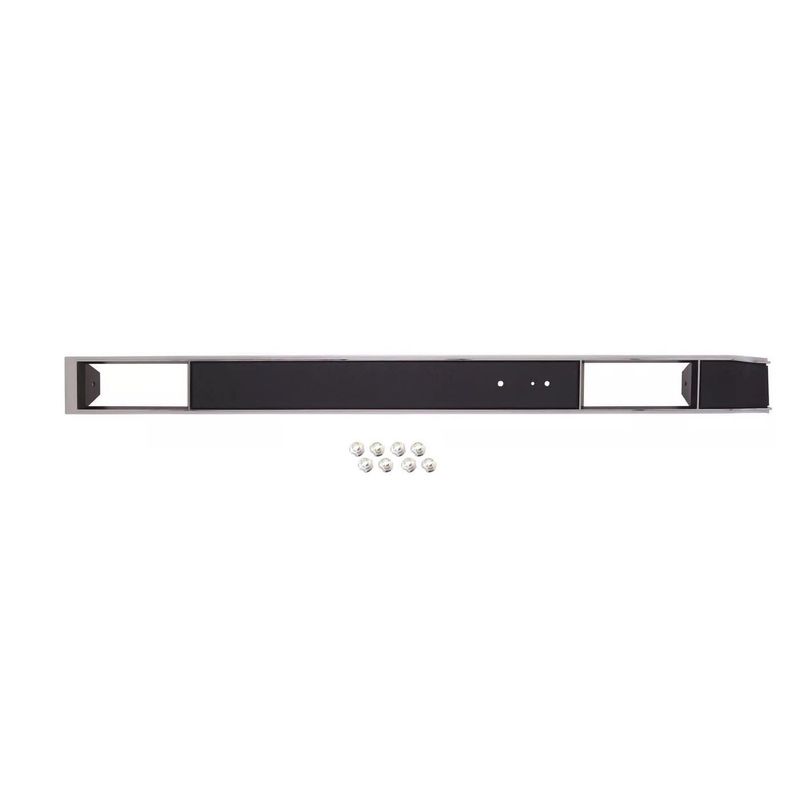 Plastic Dash Plate w/AC w/ Hardware Black w/Silver Trim 1981-91 Chevy Truck, C/K 10