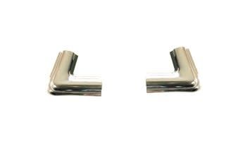 1973-87 Chevy GMC Truck C/K 10 Rear Window Chrome Corner Trim - Pair