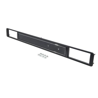 Plastic Dash Trim w/AC &amp; Hdw Black w/Chrome 1973-80 Chevy Truck C/K 10
