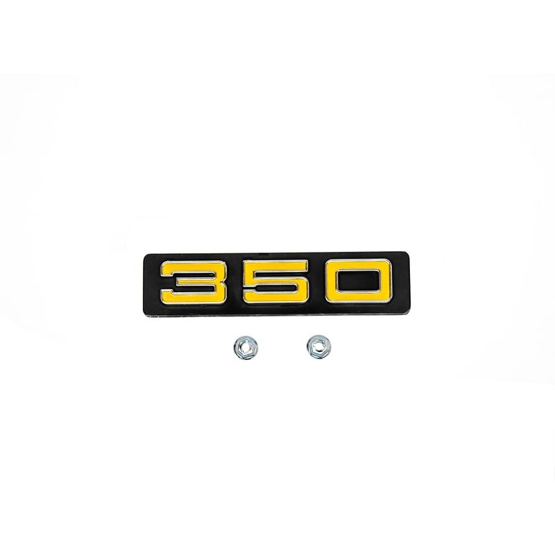 &quot;350&quot; Grille Emblem w/Hardware 1973-74 Chevy Truck, C/K 10