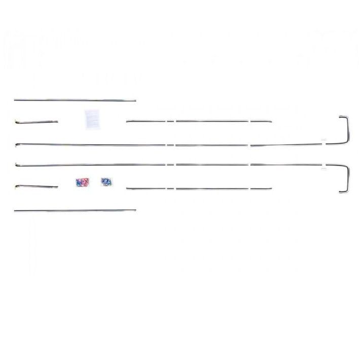 Complete Premium Body Molding Set Polished, 1973-80 Chevy GMC CK Truck - Short Bed Fleetside