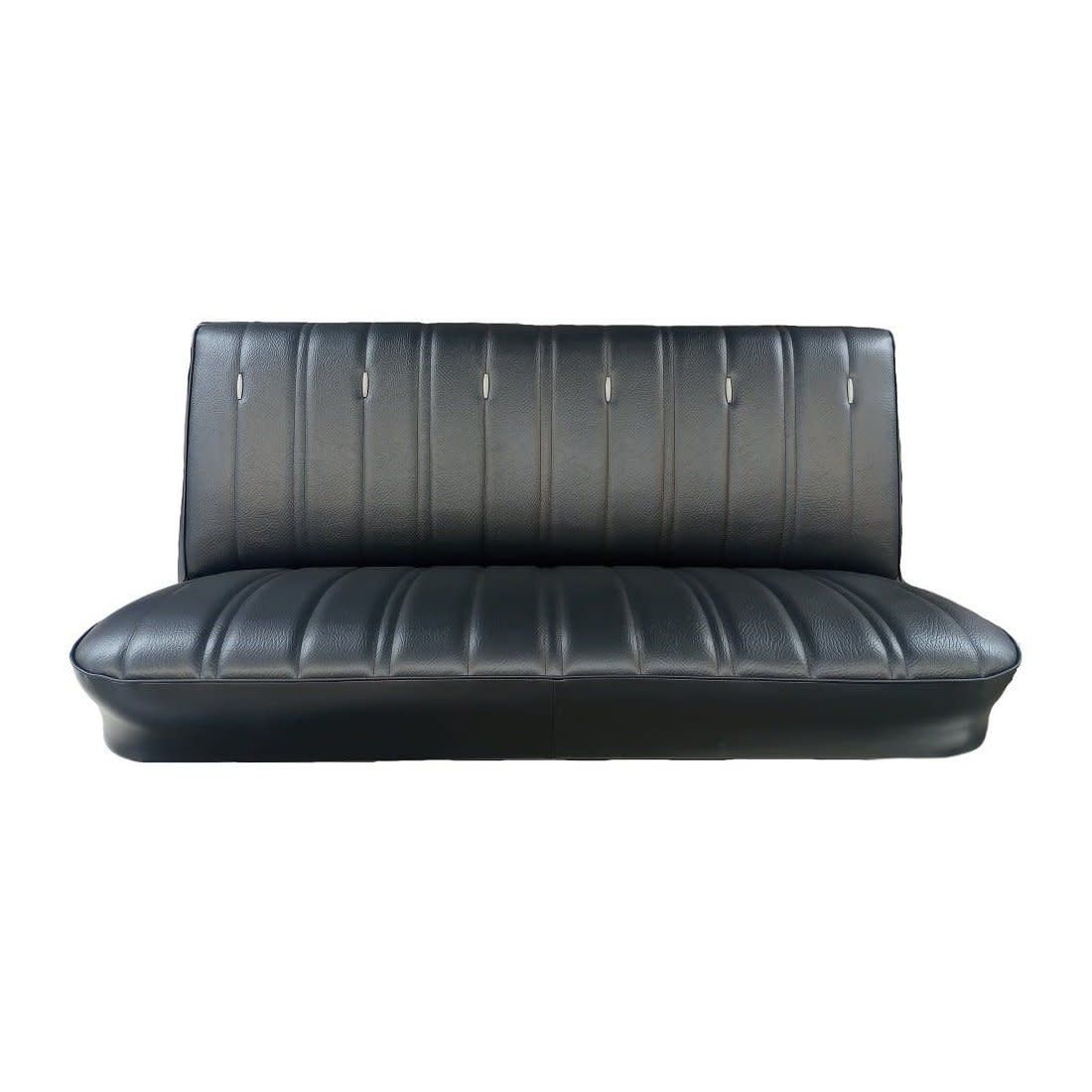 Front Vinyl Bench Seat Upholstery 1975 Chevy Truck C/K 10  - Black