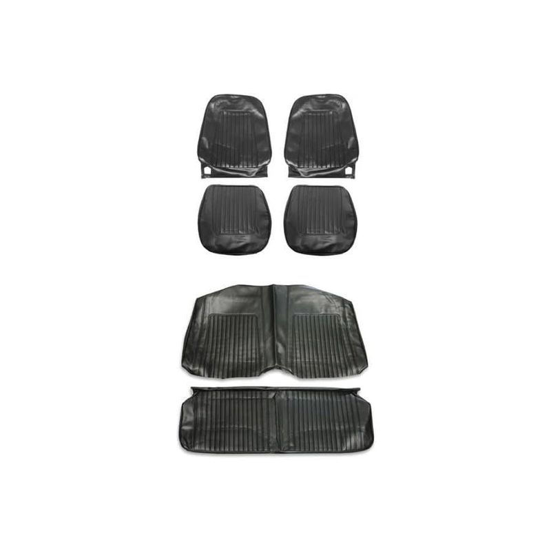 1967-68 Camaro Standard Front and Rear Coupe Seat Covers Black