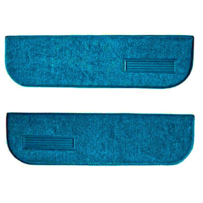 Lower Door Panel Carpet Inserts w/ Vents, 1973-87 Chevy Truck C10,  (Blue)