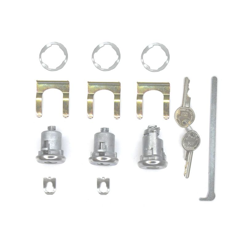 Door &amp; Trunk Locks w/Pear Head Key 1967-68 Camaro &amp; 67 Chevelle