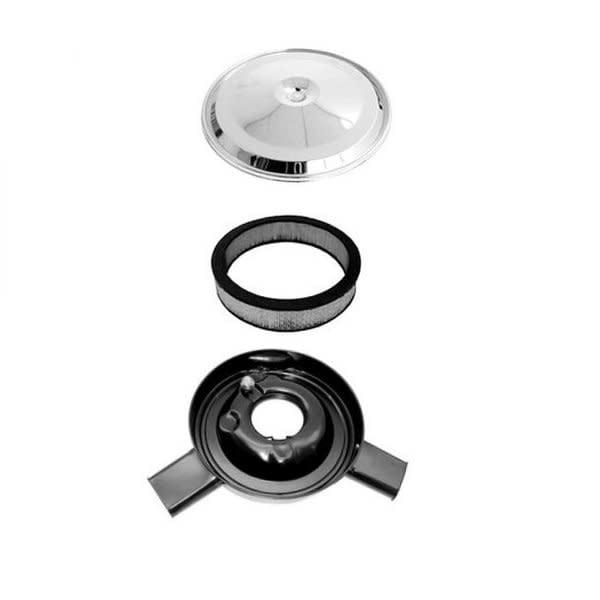 1970-72 Camaro Dual Snorkel Air Cleaner - Chrome Lid