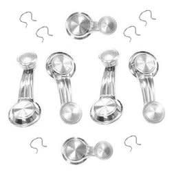 thumbnail image 2 of 1968-1972 Chevy Muscle Car Window Crank Set – Clear Knobs, Includes Vent Hardware & Clips 2 of 4