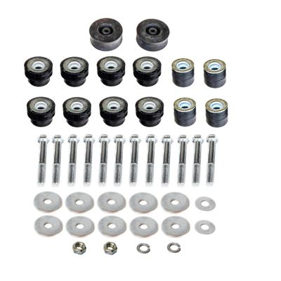 1968-72 Chevelle Convertible Body Bushing &amp; Radiator Bushings with Hardware