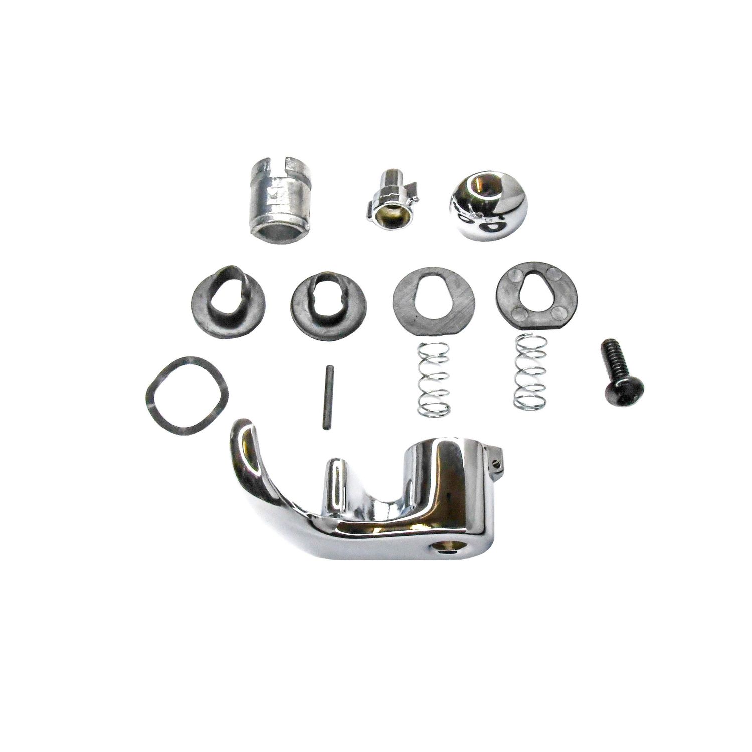 1968-87 Chevy Truck C/K 10 (RH) Locking Vent Window Rebuild Kit- Chrome