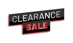 CLEARANCE SALE ITEMS