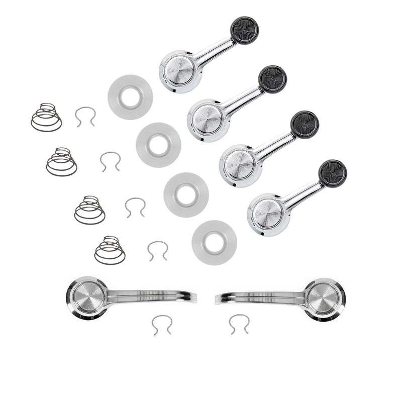 1967 Camaro Firebird/ 1967 Chevelle Door &amp; window Crank Handle Kit - Black