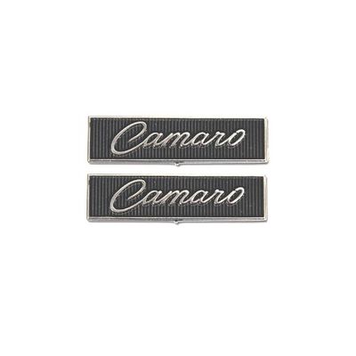 1968-69 Camaro Standard Door Panel Emblems - Pair
