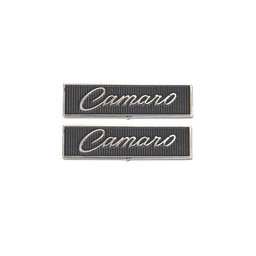 1968-69 Camaro Standard Door Panel Emblems - Pair