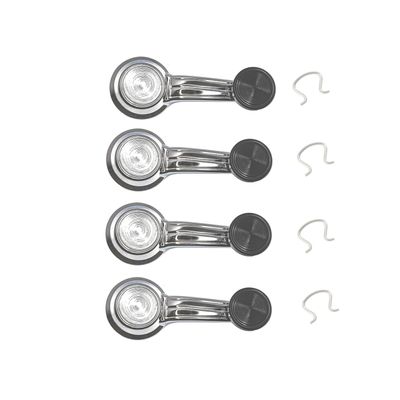 1968-69  Camaro /Firebird Deluxe Door Panel Window Cranks - 4-piece