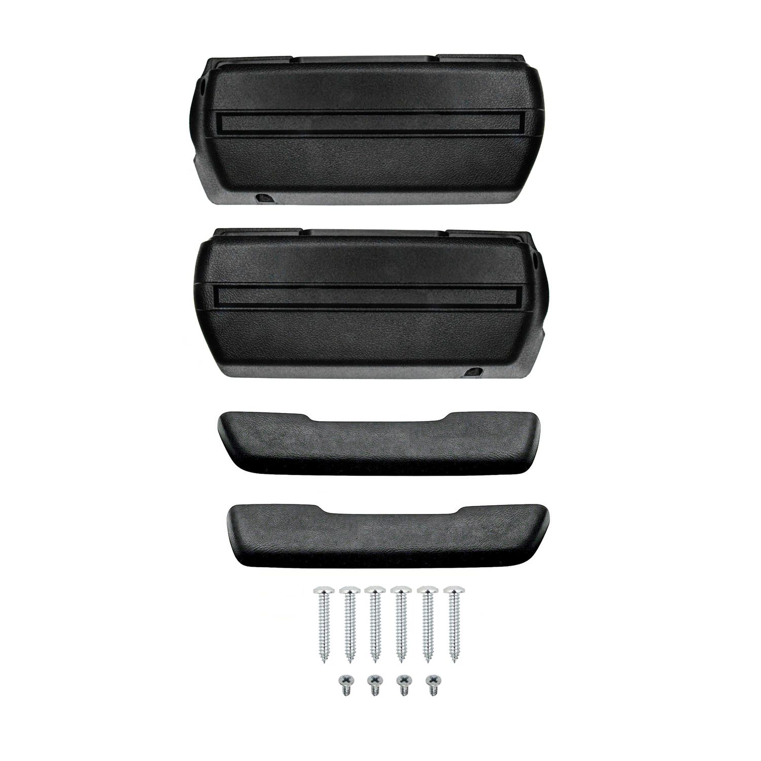 1968-69 Camaro &amp; Firebird / 1968-72 Chevelle / 68-72 Nova Arm Rest Base Arm Rest Bases w/ Vinyl Wrapped Pads &amp; Screws