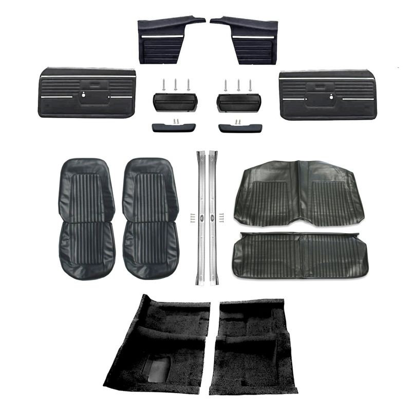 1968 Camaro Convertible Standard Interior Kit - Black