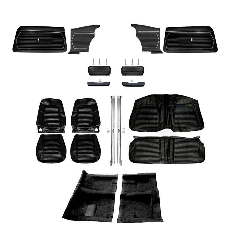 1969 Camaro Convertible Standard Interior Kit - Black