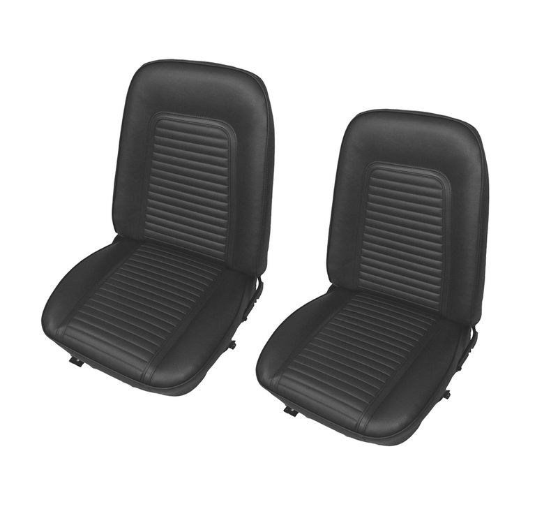 1969 Camaro Fully Assembled Bucket Seats with Standard Black Upholstery