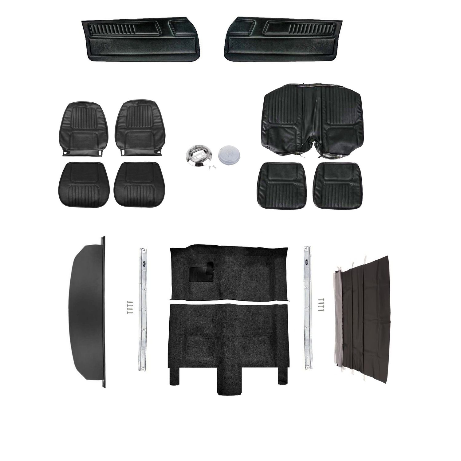 1970 Camaro Standard Interior Kit - Black