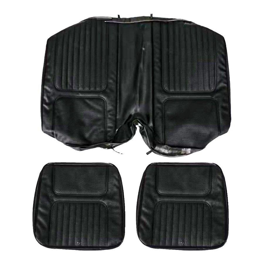 1970 Camaro Rear Seat Covers - Black