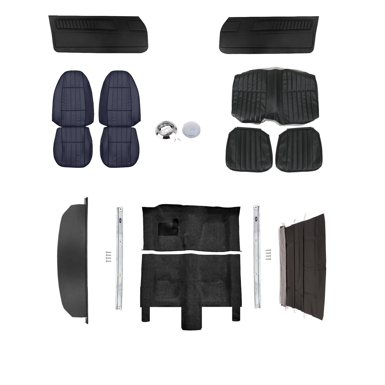 1971 Camaro Standard Interior Kit - Black