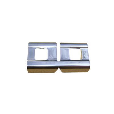 1968-69 Camaro Firebird Coupe Roof Rail Track Corner Connectors Stainless - Pair