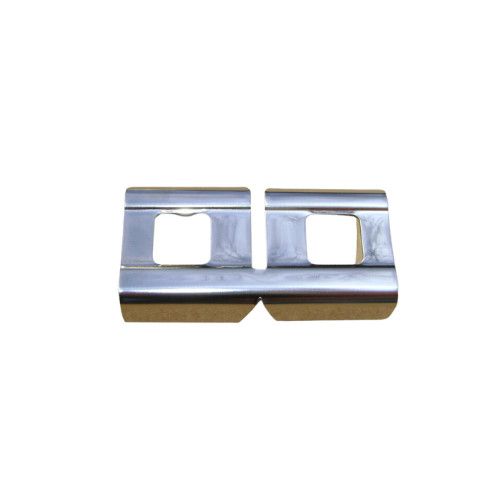 1968-69 Camaro Firebird Coupe Roof Rail Track Corner Connectors Stainless - Pair
