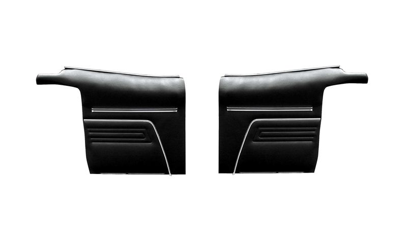 1969 Camaro Convertible Standard Pre-Assembly Rear Panels - Pair -black