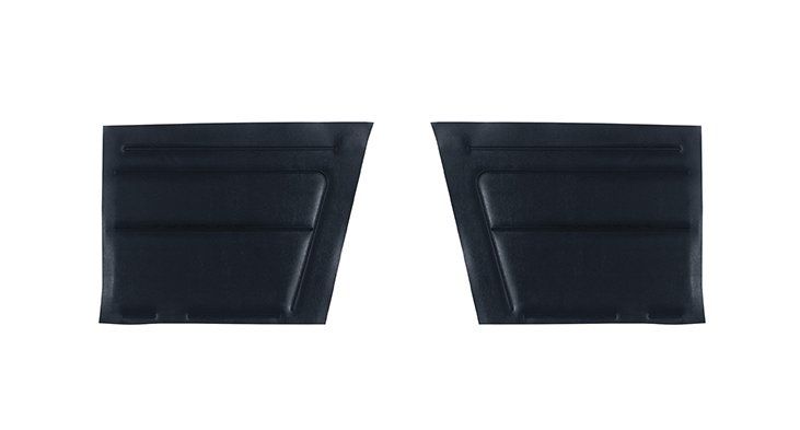 1967 Camaro Firebird Standard Convertible Rear Side Panels Black Pair