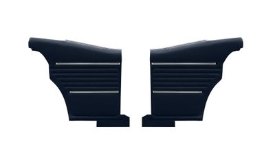 1968 Camaro Pre-Assembled Standard Rear Coupe Panels Pair - Black