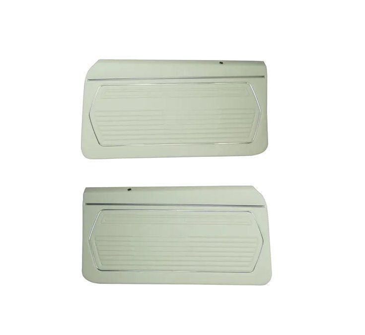 1969 Camaro Pre-Assembled Standard Front Door Panels Pair-White