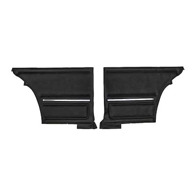 1967 Camaro Firebird Coupe Standard Pre-Assembled Rear Side Panels Pair - Black