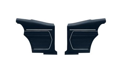 1969 Camaro Pre-Assembled Standard Coupe Rear Seat Side Panel - Black