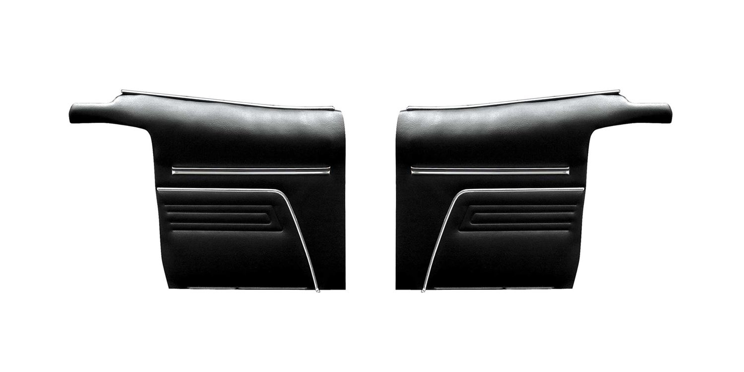 1968 Camaro Pre-Assembled Standard Convertible Rear Door Panel - Black