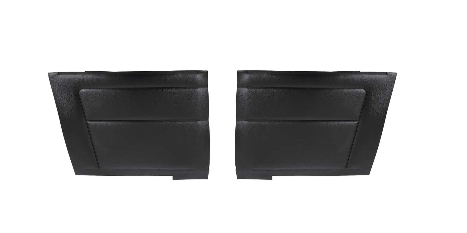 1967 Camaro Firebird Convertible Deluxe Rear Side Panels -Pair - Black