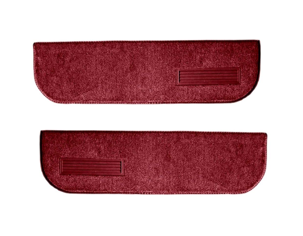 Lower Door Panel Carpet Inserts w/ Vents, 1973-87 Chevy Truck C10 (RED 7039)
