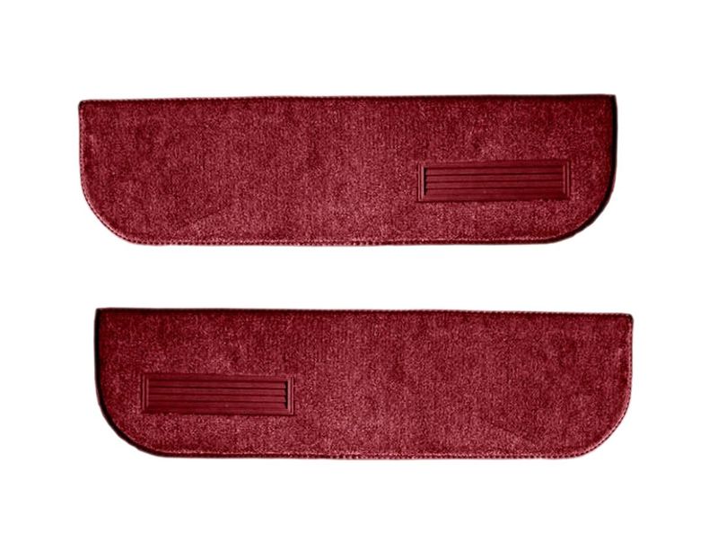 Lower Door Panel Carpet Inserts w/ Vents, 1973-87 Chevy Truck C10 (RED 7039)
