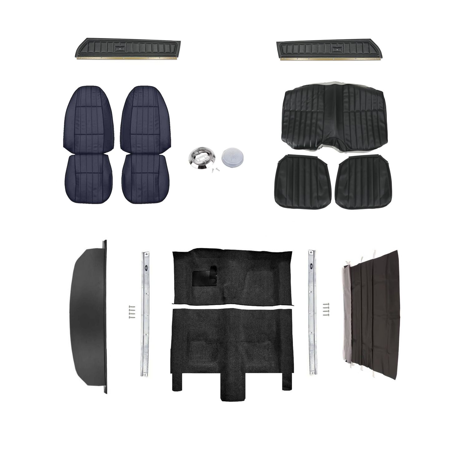 1973 Camaro Standard Interior Kit - Black