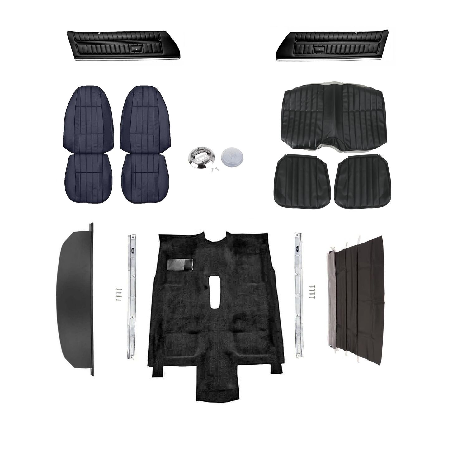 1976 Camaro Standard Interior Kit - Black