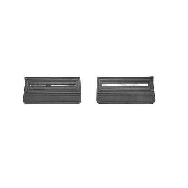 1966 Chevelle Pre-Assembled Front Door Panels - Black