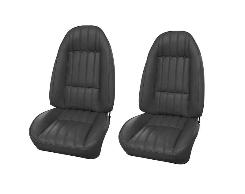1977-78 Camaro Front Bucket Seat Covers - Black