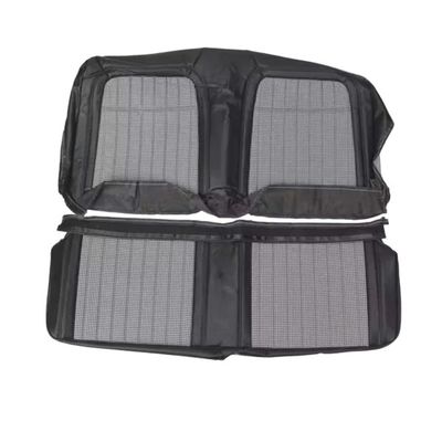 1968 Camaro Rear Fold Houndstooth Seat Cover - Black