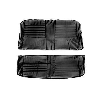 1967 Chevelle Rear Convertible Seat Upholstery - Black