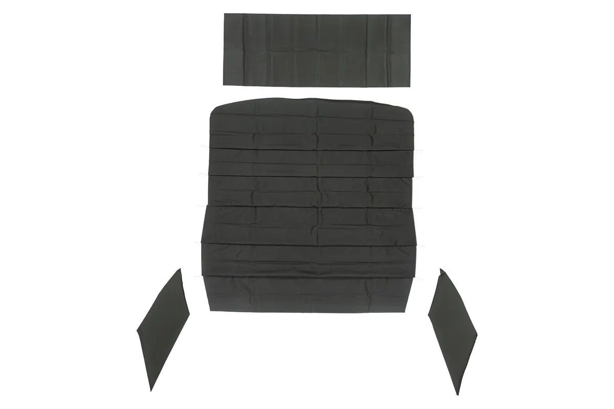 1967 Chevelle Headliner &amp; Sail Panel Kit w/Visor Material - Black