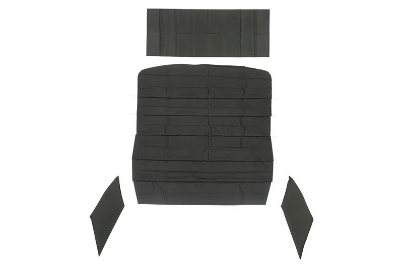 1967 Chevelle Headliner &amp; Sail Panel Kit w/Visor Material - Black