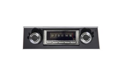 1967-68  Camaro Black Face AM/FM, Bluetooth Radio, USA740 - Custom Audio Sound