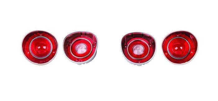 1972 Chevelle Taillight and Back-Up Light 4-Pc Kit